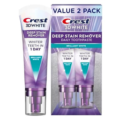 Crest 3DWhite Brilliance Deep Stain Remover Brilliant White Toothpaste - 3.1oz/2pk