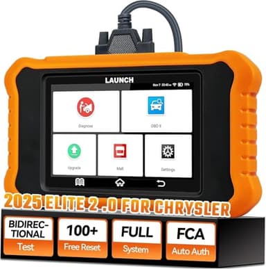 Launch X431 Elite 2.0 Bidirectional Tool Fit for Chrysler for Dodge for Jeep, 2026 Upgrade Full System Diagnostic Code Reader, 100+ Resets, AutoVIN, FCA Autoauth, Lifetime Free Update