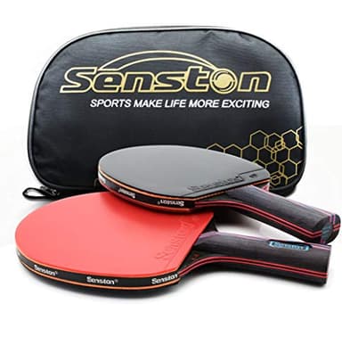 Senston Professional Table Tennis Paddles Advance Intermediate Ping Pong Paddles Set of 2, Table Tennis Racket with Carry Case