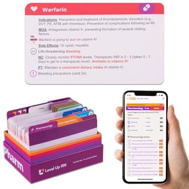 Pharmacology Flash Cards – No Fluff – Nursing School Essentials for Students – 2026 NCLEX ATI HESI Review LPN RN Flash Cards (223 Cards)