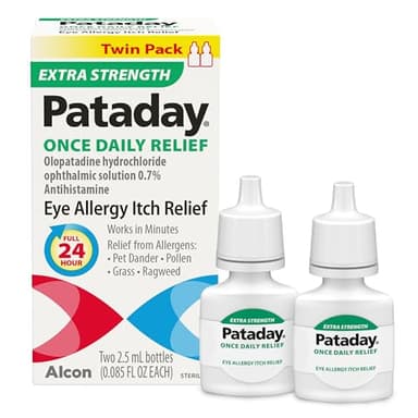 Alcon Pataday Once Daily Relief Extra Strength Relief, 2.5 mL (Pack of 2)