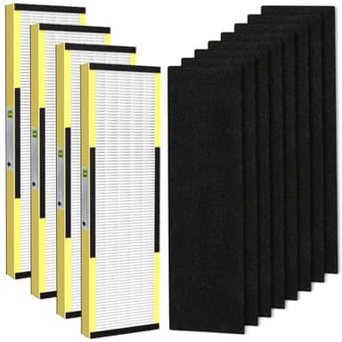 FLT4825 True HEPA Filter B Replacement with Activated Carbon Pre-Filters Compatible with Guardian Air Purifier AC4825 AC4300 AC4800 AC4900 AC4850