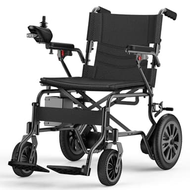 [New Upgrade] Electric Wheelchair for Adults, Foldable Electric Wheelchairs for Seniors, Lightweight Power Wheelchair with 350 lbs Weight Capacity for Travel Home Indoor&Outdoor Airline Approval