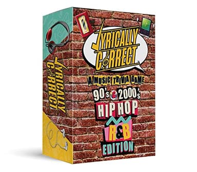 Lyrically Correct '90s & 2000s Music Trivia Card Game - Hip Hop and R&B Edition - Finish The Lyrics Challenge, Fun for Adults, Party or Family Night