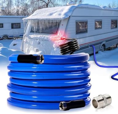 Yurnomy 15FT Heated Water Hose for RV,Rv Heating Water Hose,-45 ℉ Antifreeze Heated Drinking Garden Water Pipe,Rv Accessories for Camper