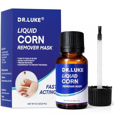 Dr. Luke Foot Corn Removers for Toes & Finger: Deep Corn Removal for Feet & Hand - Fast Acting 17% Salicylic Acid Corn Removers for Feet Hand Corn, Plantar Wart, Common Wart - 0.5 Ounce (Pack of 1)