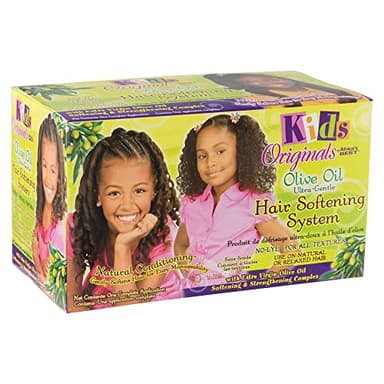 Originals by Africa's Best Kids Olive Oil Ultra-Gentle Hair Softening System, Natural Ultra-gentle, Organic Conditioning, Strengthens and Helps Prevent Breakage