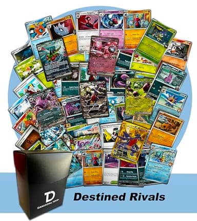 Destined Rivals TCG Pokemon Compatible Random Assortment Bundle || Guaranteed Ultra Rare + 30 Random Cards + Dan123yal Deck Box