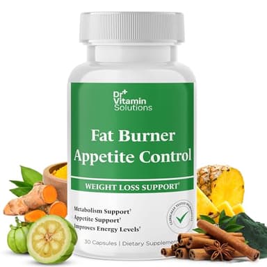 Fat Burner & Appetite Control Weight Loss Supplements for Women & Men - Metabolism Booster w/ L-Carnitine, CLA, Chromium - Appetite Suppressant for Weight Loss - 30 Capsules
