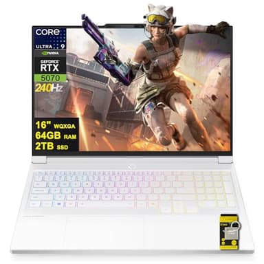Lenovo Legion 7i Gaming AI Laptop 16" WQXGA 2560x1600 OLED 240Hz Intel 24-core Ultra 9 275HX 64GB RAM 2TB SSD GeForce RTX 5070 DLSS4 (Up to 798 AI TOPS) Per-key RGB Backlit HARMAN Wi-Fi7 Win11 ICP Hub