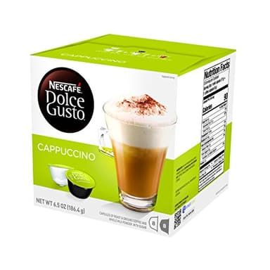 Nescafe Dolce Gusto Coffee Pods, Cappuccino, 16 capsules, Pack of 3