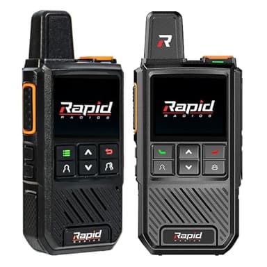 Rapid Radios Nationwide LTE Walkie-Talkie - Two-Way Radio - Unlimited Range POC Two Way Radios Set