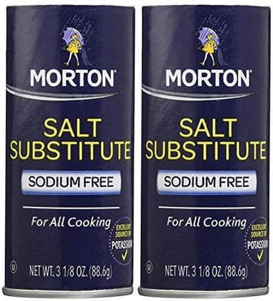 Morton Salt Substitute, 3.12 oz, 2 pk