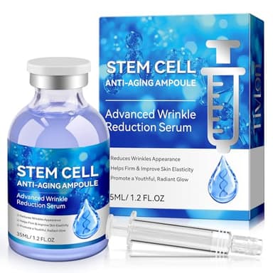 Stem Cell Serum for Face, Stem Cell Anti-Aging Ampoule, nti Aging Smooth Nourish & Moisturize Skin Serum, Replenish Skin Smooth Wrinkles All Skin type, Gentle & Effective