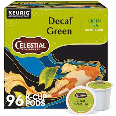 Celestial Seasonings Decaf Green Tea, Single-Serve Keurig K-Cup Pods, 96 Count