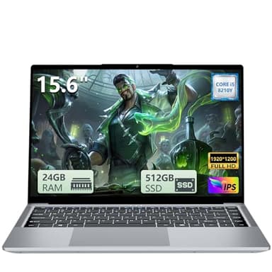 Gaming Laptop i5, 15.6 inch Laptops, Laptop Computer Up to 3.60GHZ,Traditional Laptops Computers for 24GB RAM 512GB SSD, Business Lap top Full HD 1920X1200 Display 180 Angle Opening WIFI 5 Lap top