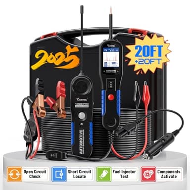 VDIAGTOOL V200 Pro Automotive Power Circuit Probe Tester Breaker Finder Tool, 12/24V Electrical Open Short Circuit Finder, Wire Tracer, AC/DC Trailer Relay Fuse Test for 99% Cars