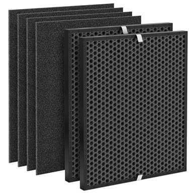 Elnuliros Carbon Replacement Filter Compatible with AD3000 AD3000M AD3000Pro Air Cleaner Purifier, Not for AD3500 Version, Includes 2 VOC Carbon Filters + 4 Pre-filters