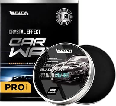 WEICA Car Wax for Dark Color Cars | Black, Charcoal, Midnight Blue | Liquid Depth & Sun Swirl Defender | 180g