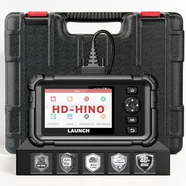 LAUNCH CRE Elite HD-H Heavy Duty Semi Truck Scanner, DPF Forced Regen for Hino, Bidirectional Full System Diesel Diagnostic Scan Tool