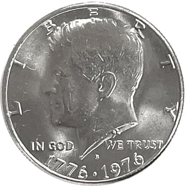 1976 Bicentennial Kennedy Half Dollar Coin Uncirculated 1776-1976