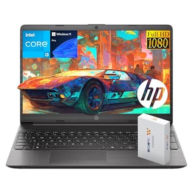 HP G9 Laptop, Intel Core i3-1315U Processor (Beats i7-1165G7), 15.6" FHD 1080p LED Display, SD Card Reader, RJ-45 Ethernet Port, Wi-Fi 6, Windows 11 Pro, WOWPC Recovery USB (8GB RAM | 256GB SSD)