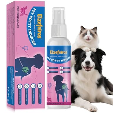 Elzefeiros Dog Potty Training Spray,Pee Here Spray for Dogs Indoor & Outdoor,Dog Pee Attractant Spray,Training Spray for Dogs to Pee in One Spot,Prevent Your Pet from Soiling The Carpet,120ML