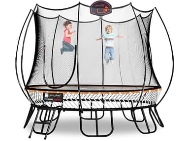 Free Jump Trampoline 10FT Round Springless Trampoline with Safety Enclosure Net - 10’ Outdoor No Spring Trampoline for Kids, Teens and Adults - 10 Feet Recreational Trampoline with Ladder