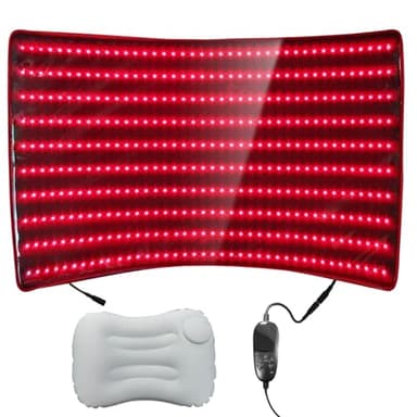 BestQool Red Light Therapy Mat, Infrared Red Light Therapy 38" x 23" Large Pads, 400 LEDs Dual Chip 660nm & 850nm Red Light Therapy for Body, Full Body Infrared Light Therapy Mat. 63W