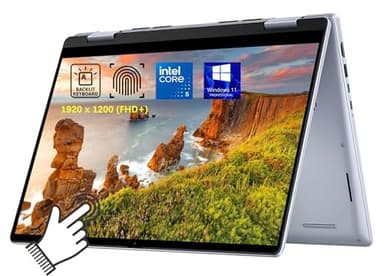Dell Inspiron 14 7740 Laptop, 2 in 1 14" FHD+ Touchscreen Business Laptops, Intel Core 5 (> i7-1355U), 16GB DDR5 RAM, 1TB PCIe SSD, Backlit Keyboard, Fingerprint, 10Hr Battery Life, Windows 11 Pro