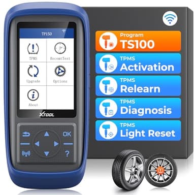 XTOOL TP150 TPMS Programming Tool, Universal TPMS Relearn/Reset/Activate Tool(315/433MHz), Tire Sensor Programmer for XTOOL TS100 Only, Tire Pressure Monitoring System Diagnostic Tool