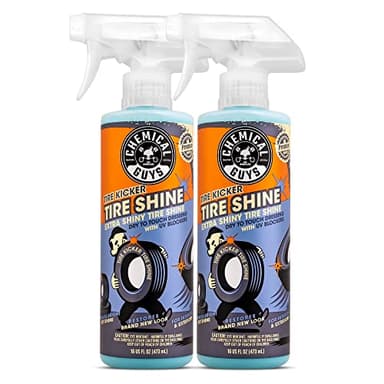 Chemical Guys Tire Kicker Sprayable Extra Glossy Tire Shine Spray, Dry-to-Touch Dressing - Restores Wet Look to Rubber, Vinyl, and Plastic, Safe for Cars, Trucks, Motorcycles, RVs, and More - 16 oz