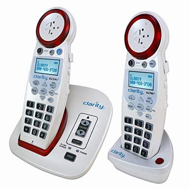 Clarity XLC3.4+ DECT 6.0 Landline Amplified Cordless Phone, Extra-Loud Ringer, Big Buttons Cordless Home Phone, Talking Caller ID & Dual Power Battery