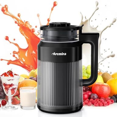 6-in-1 Nut Milk Maker, 8 Blade 27oz Homemade Almond, Soy, Coconut, Oat, Plant Based Milks and Non Dairy Beverages, Soy Milk Maker Machine with Delay Start/Keep Warm/Self-Cleaning/Boil Water