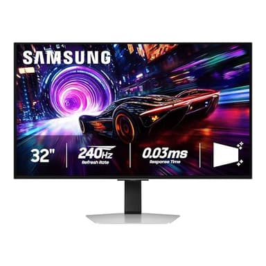 Samsung 32” Odyssey QD-OLED G8 (G81SF), 4K, 240Hz, Gaming Monitor, 0.03ms Response Time, DisplayHDR True Black 400, AMD FreeSync™ Premium Pro, G-Sync Compatibile, 3 Yr Warranty, LS32FG810SNXZA, 2025