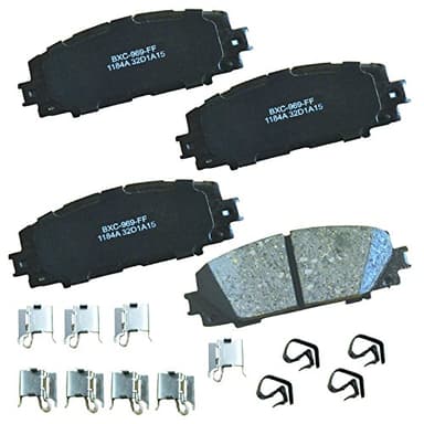 Bendix Premium SBC1184A Ceramic Front Brake Pads for Select Models Lexus CT200h, Toyota Corolla, Prius, Prius AWD-e, C, Plug-In, Prime