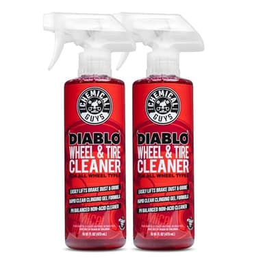 Chemical Guys Diablo Wheel Cleaner Spray - 2 Pack 16 oz Bottles, Safe on All Wheel & Rim Finishes, Sprayable Formula Removes Brake Dust, Dirt & Grime, Car Care for Trucks, SUVs, Motorcycles & RVs