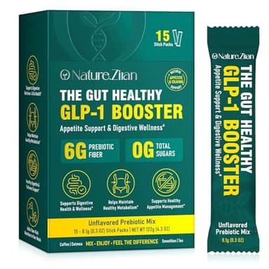 SOLEMEONY GLP1 Daily Support - High Fiber GLP-1 Powder Supplement with Prebiotic Fiber, for Metabolic - GLP 1 Supplement for Women & Men - 15 Servings