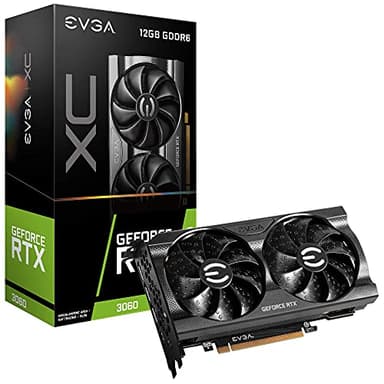 EVGA GeForce RTX 3060 XC Gaming, 12G-P5-3657-KR, 12GB GDDR6, Dual-Fan, Metal Backplate (Renewed)