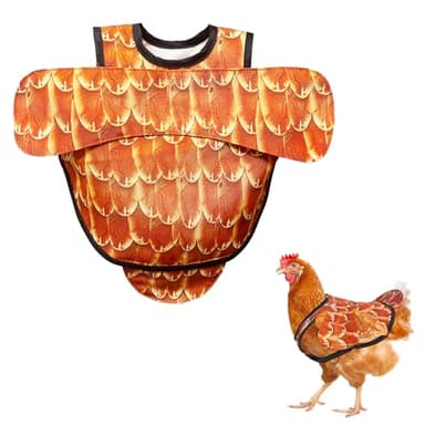 Chicken Saddle for hens, Extended Shoulder Protection, Adjustable Shoulder Straps, Anti Pecking Apron for hens, Durable Back Protector for Laying hens(Yellow)