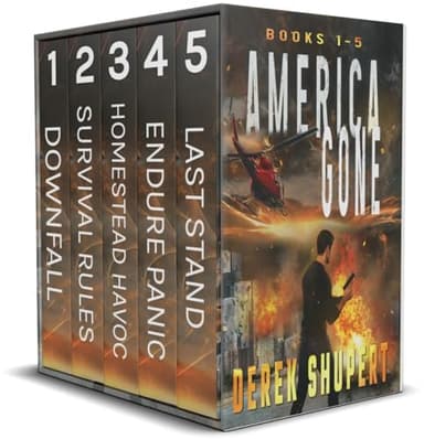 The Complete America Gone Series (A Post-Apocalyptic EMP/CME Survival Thriller, Books 1-5)