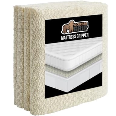 GORILLA GRIP Original Mattress Slide Stopper and Gripper, King, Keep Bed and Topper Pad from Sliding for Sofa, Beds, Chair Cushion, Mattresses, Easy Trim, Slip Resistant, Grips Helps Stop Slipping