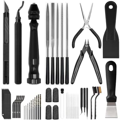 3D Printer Tools Kit, Quality 3D Printing Tool Kit for Model Finishing/Deburring/Drilling, 3D Printer Accessories for All FDM/SLA Printers Removing Support, Cutting Filament, Cleaning Nozzle