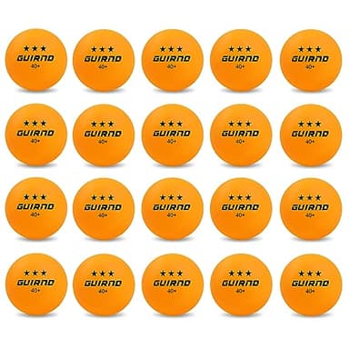 Guirnd 20 Pack Ping Pong Balls, 3 Star Table Tennis Balls, 40+ Pong Ball Competition and Recreational Play, Abs Ping Pong Ball