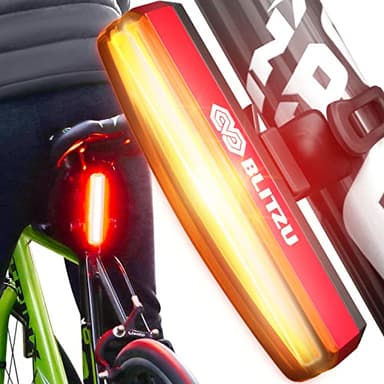 BLITZU Cyborg 200T Bike Lights Taillight USB-C Rechargeable LED Rear Bicycle Light for Night Riding, Cycling Safety Reflector Accessories, Powerful Back Light for Men, Women, Kids