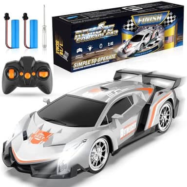 Growsland Remote Control Car RC Cars Xmas Gifts Toys for Kids 1/18 Electric Sport Racing Hobby Rc Crawler Toy Car Model Vehicle for Boys Girls Included Rechargable Batteries