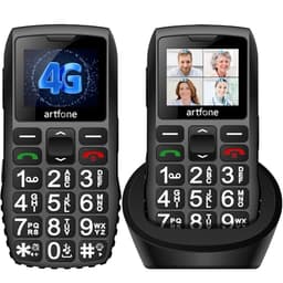 artfone C1+4G Black - Large Buttons Cell Phone for Seniors丨Dumb Phone with SOS Button丨Charging Station丨1800mAh丨Talking Clock丨Speed Dial丨Hands-free丨Large Font丨Unlocked Phone丨Keypad Mobile丨Loud Speaker