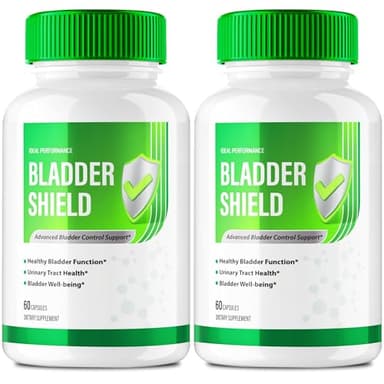 Bladder Shield Capsules, Advanced Bladder Control Support Supplement Pills - All Natural BladderShield Urinary Tract Health Formula for Health and Wellness to Ensure Quality Reviews (2 Pack)