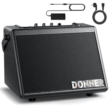 Donner Mini Electric Drum Amp 20W, Wireless Electronic Drum Amplifier Keyboard Speaker DDA-20 Portable for Home Practice