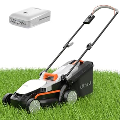 Litheli Cordless Lawn Mower 13 Inch, U20 Handy+ 20V Electric Lawn Mowers for Garden, Yard and Farm, 5 Heights Adjustment, Light Weight,4.0Ah Portable Battery Included